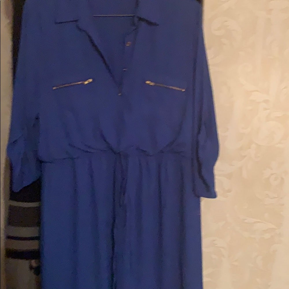 Electric blue dress